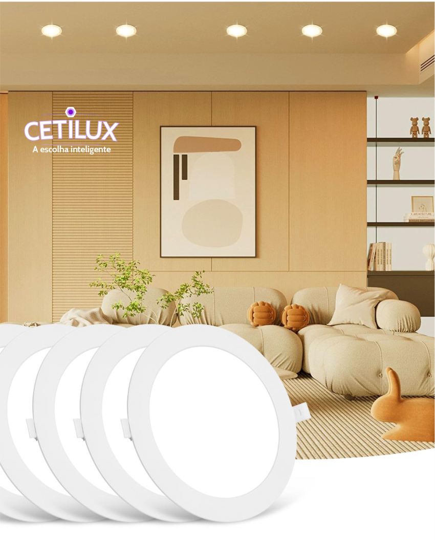 Como Instalar os Painéis de Embutir CETILUX (12W • 18W • 24W – ABS
