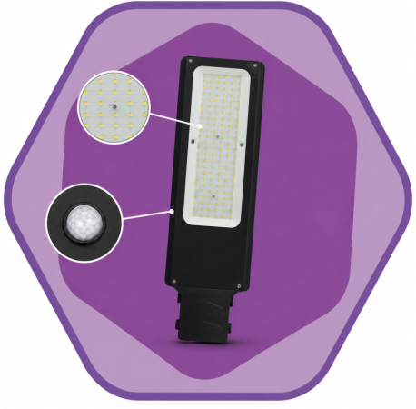 LUMINÁRIA PÚBLICA LED COM SENSOR – 200W – CETILUX