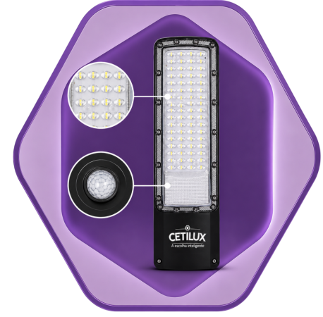LUMINÁRIA PÚBLICA LED COM SENSOR – 200W – CETILUX