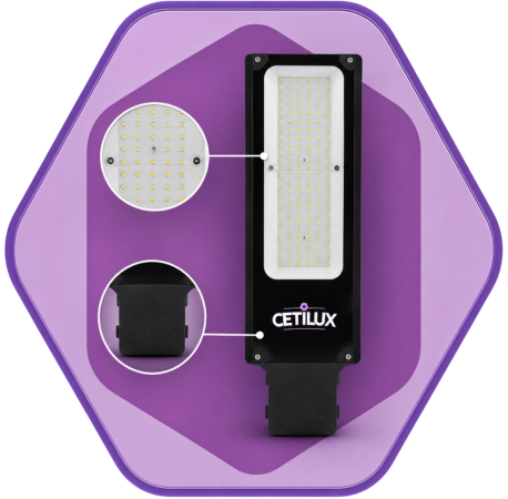 LUMINÁRIA PÚBLICA DE LED  100W IP65